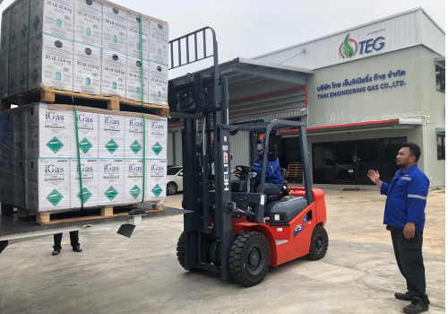 TEG deliver refrigerant igas